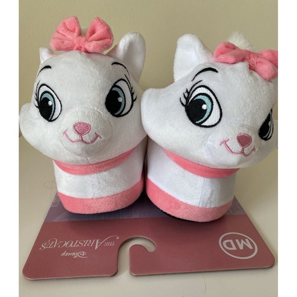 Disney The Aristocats Marie 3D Slippers Size Medium Women's New With Tag